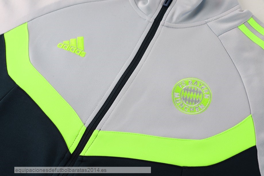 Nuevo Ropa Deportiva Con Cremallera Larga Bayern Munich 24/25 Gris Purpura Baratas